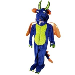 Dream Play Imagine Dragon Costume Kids Size 2T Blue Green Orange Wings